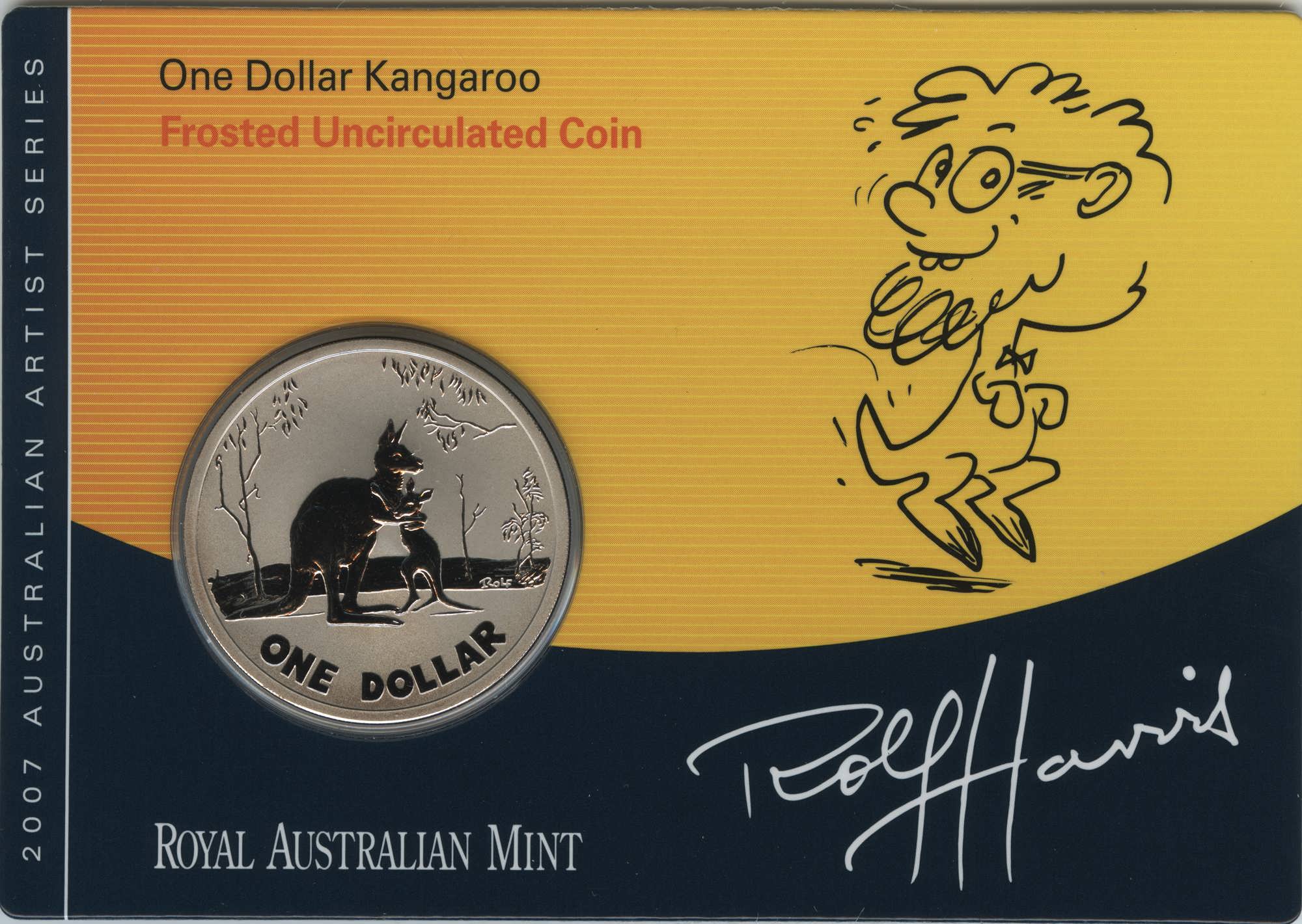 S2007-Frunc-Silver-$1-Kangaroo-By-Rolf-Harris.