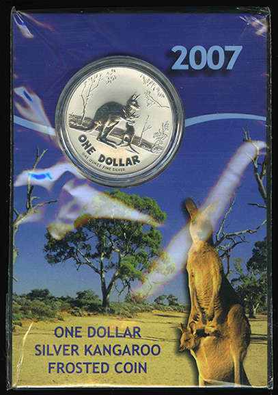 S2007-Frunc-Silver-$1-Kangaroo-By-Rolf-Harris.