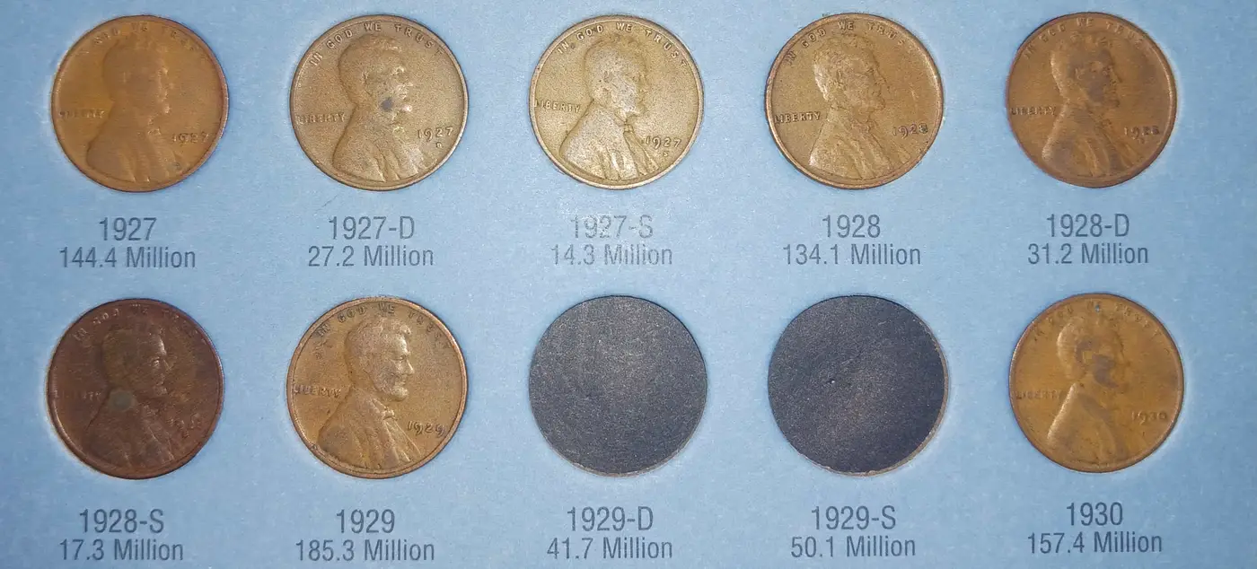 My-1909-1940-Lincoln-Cent-Collection-Progress