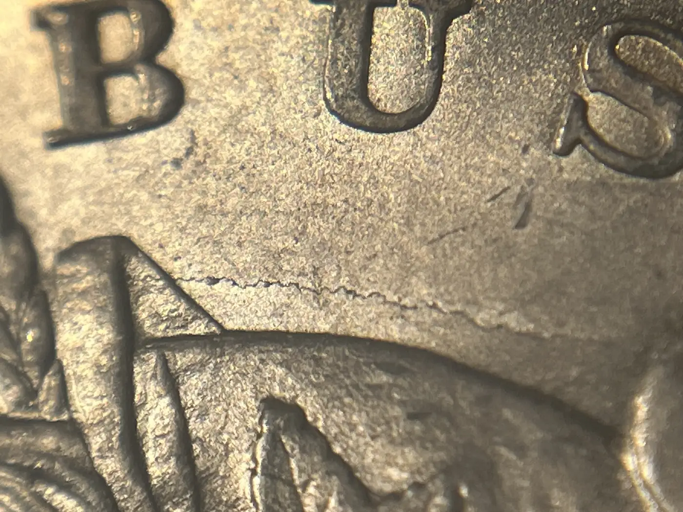 1878-Morgan-Dollar-7TF-VAM-138-Weak-Nostril,-Die-Break-Over-Cap