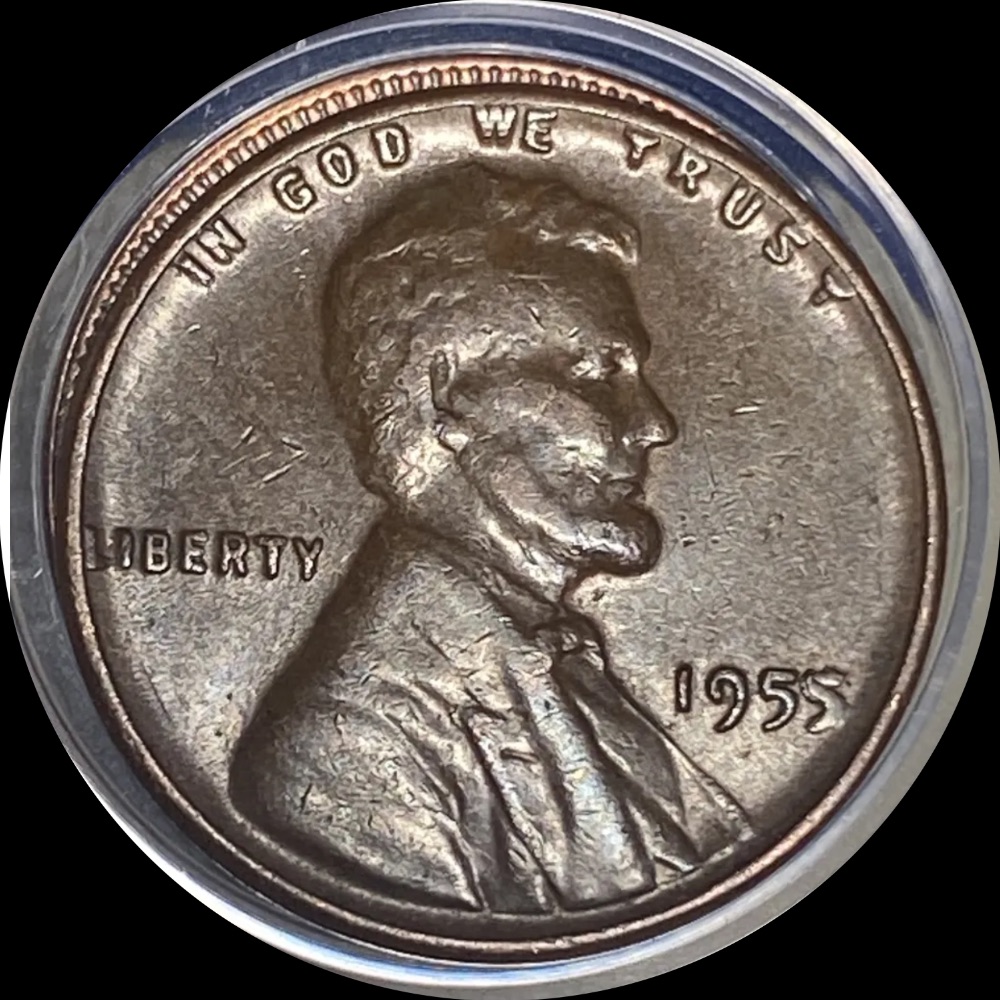 1955-1c-Mated-To-What-Appears-To-Be-An-Indian-Head-Penny
