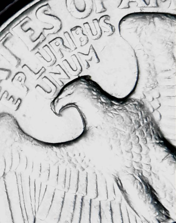 Circulated-1994-D-Washington-Quarter-/-Doubled-Eagle-Beak-&-Neck