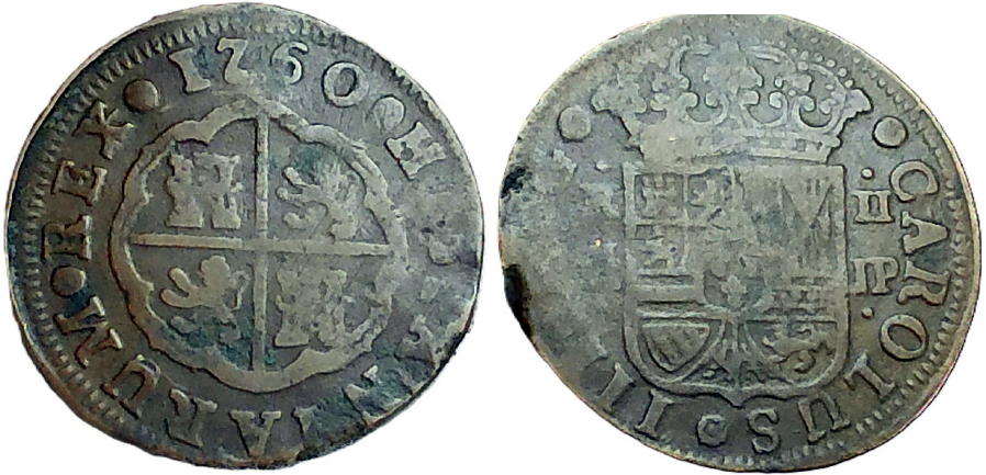 Contemporary-Counterfeit-Spanish-2-Reales,-1760