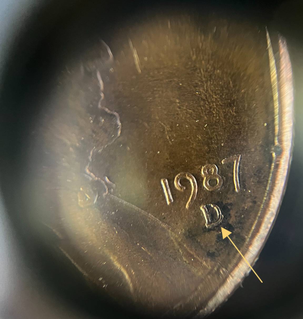 1987-D-Penny.--Doubling-On-