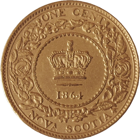 1864-Nova-Scotia-Lg-Cent---Please-Grade