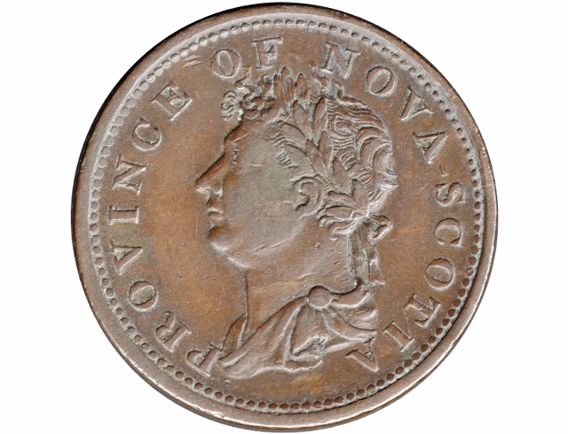 1823-Nova-Scotia-Halfpenny-Token-For-Grading-Please