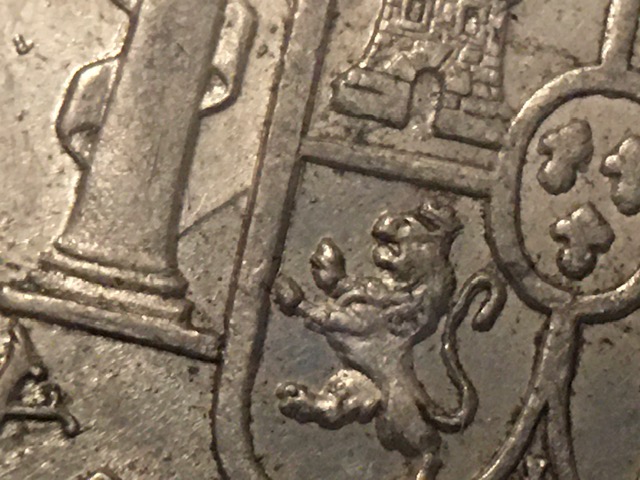8-Reales-1805-Carlos-Iv,-Clash-Die