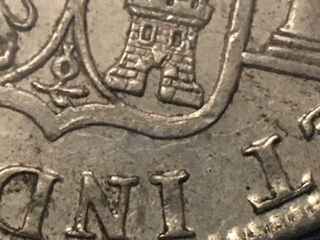 8-Reales-1805-Carlos-Iv,-Clash-Die