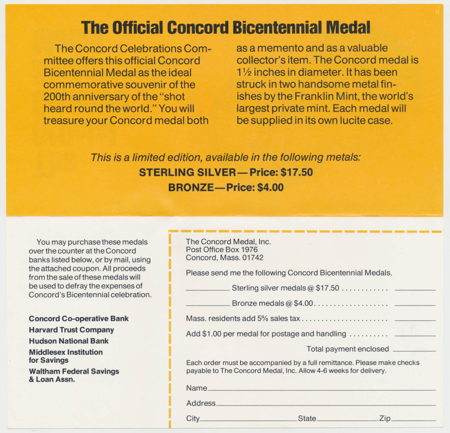 1975-Shot-Heard-Round-The-World-Concord-Ma-Bicentennial