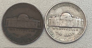 1940-Nickel---Brown-Color---Weighs-4.81-Grams