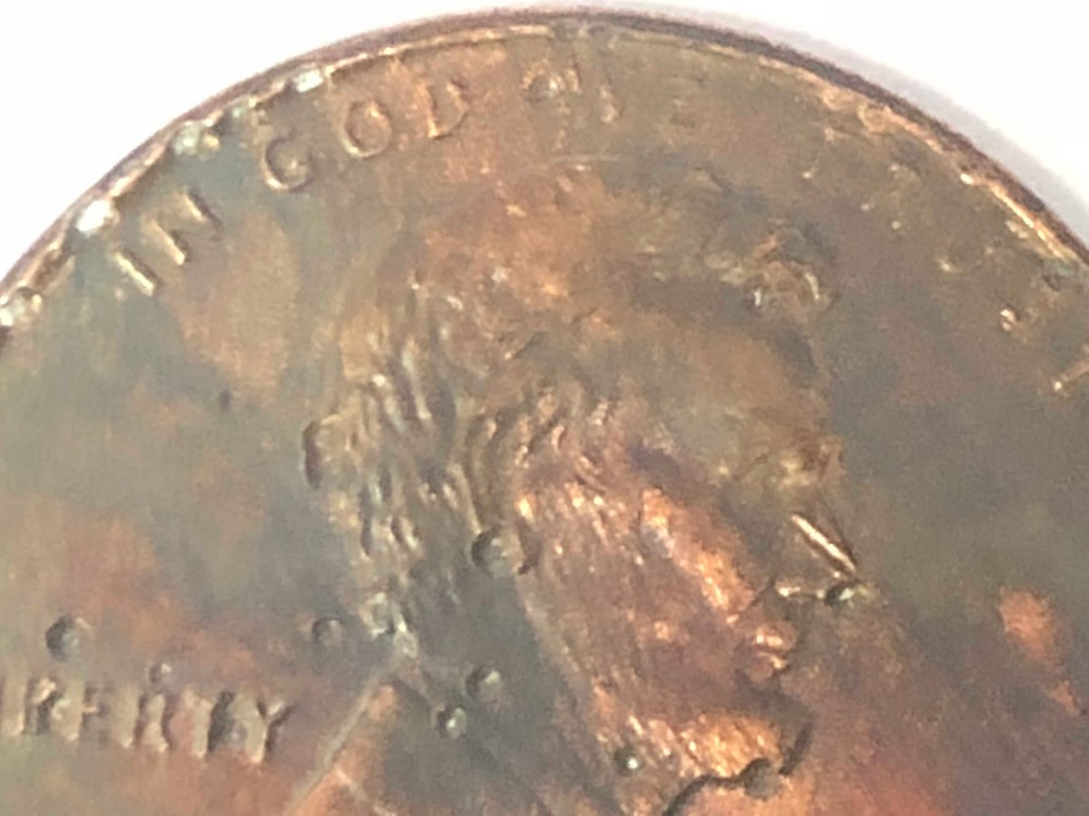 2007-Penny-Multiple-Holes-On-Front-And-Back-Error-Or-Damage?