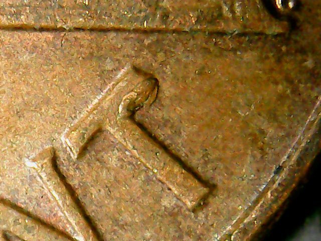 1960-One-Cent-W/Die-Chip