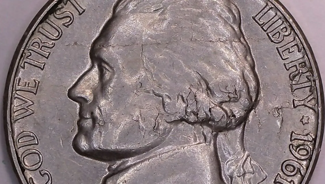1961-Jefferson-Nickle-Lamination.