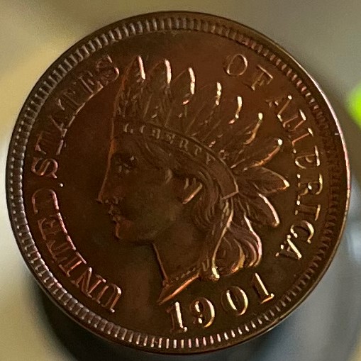 1901-Indian-Head-Penny-Toned-For-Grading