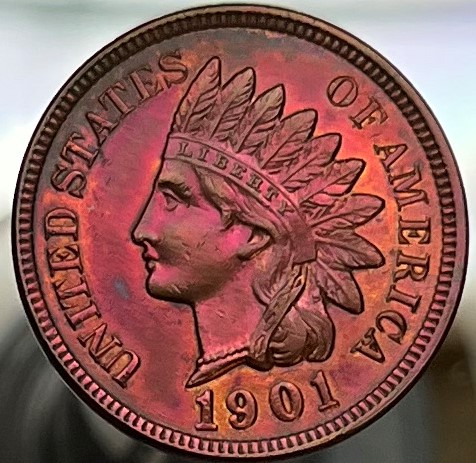 1901-Indian-Head-Penny-Toned-For-Grading
