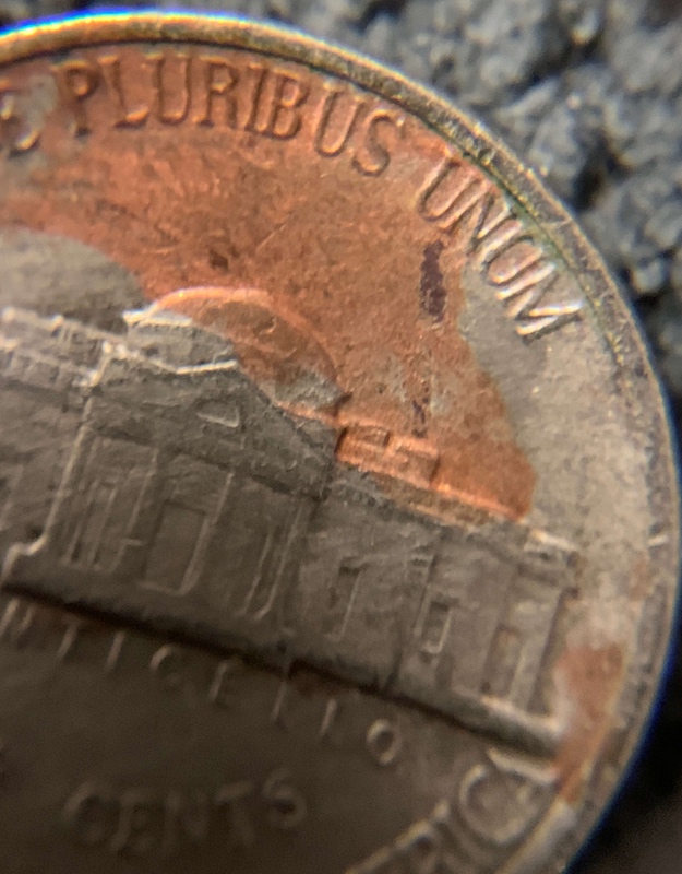 1988-P-Jefferson-Nickel-Error?-Copper-And-Black-And-Clad