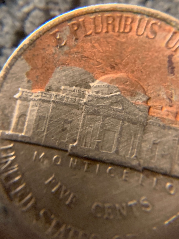 1988-P-Jefferson-Nickel-Error?-Copper-And-Black-And-Clad