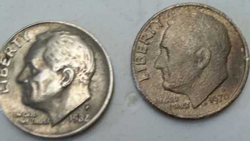 1970-Dime-Has-Different-Coloring