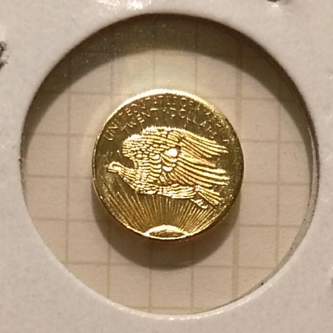 Neat-Little-Late-70s-St-Gaudens-Mini-Replica,-[confirmed]-Solid-22k,-Better-Quality-Than-Usual.