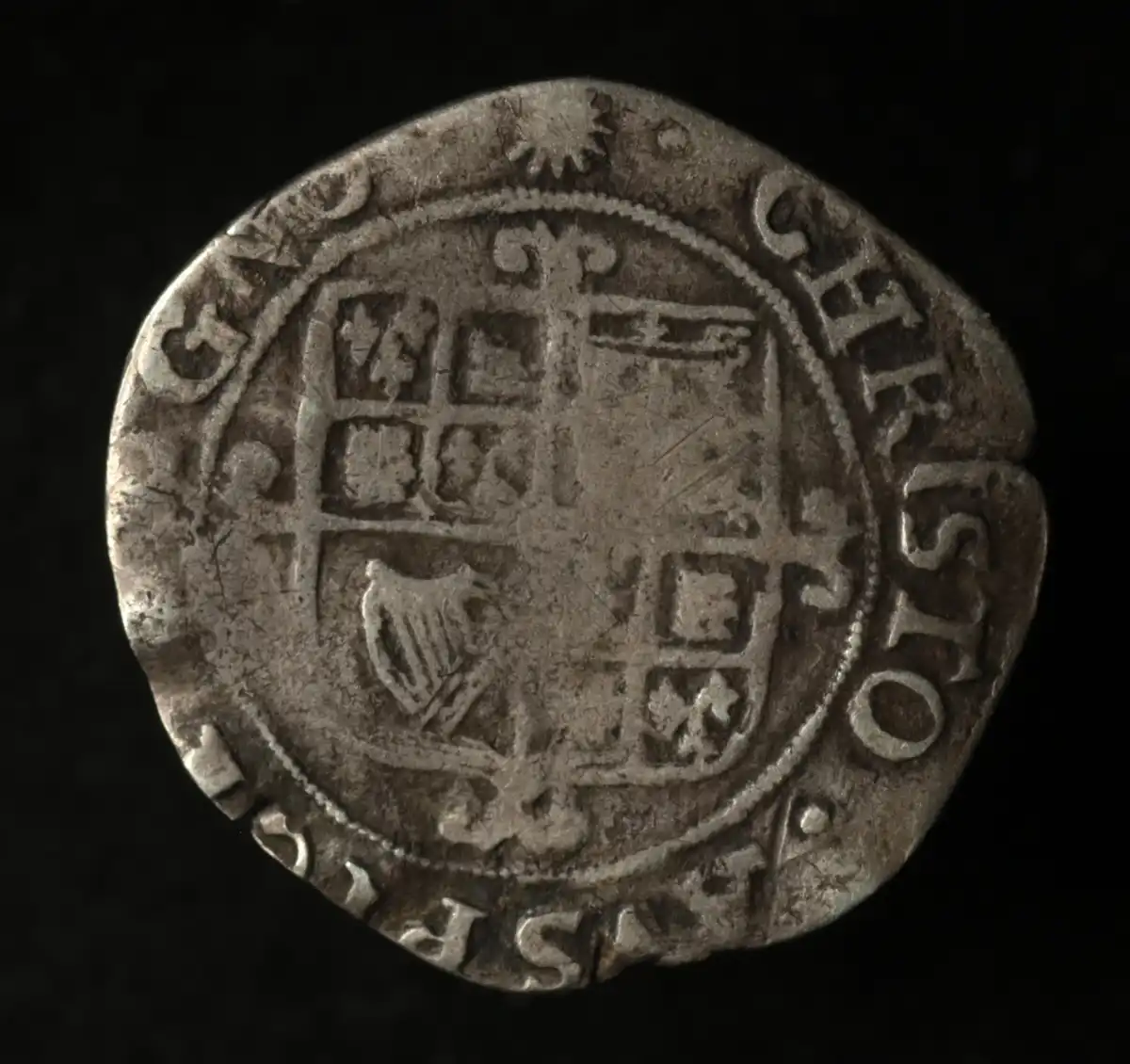 Charles-I-Sixpence---Unattributed-Sun-Mintmark?
