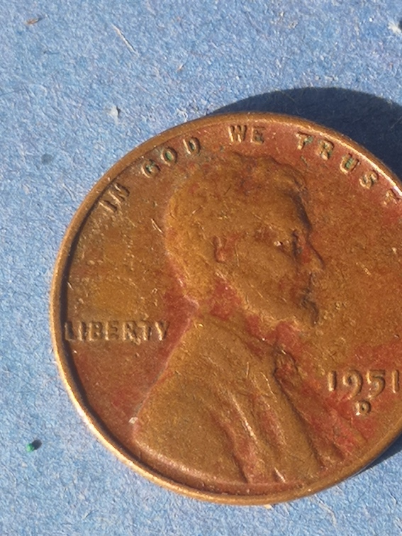 1951-D-Brown-Lincoln-Cent-With-Cladding-?