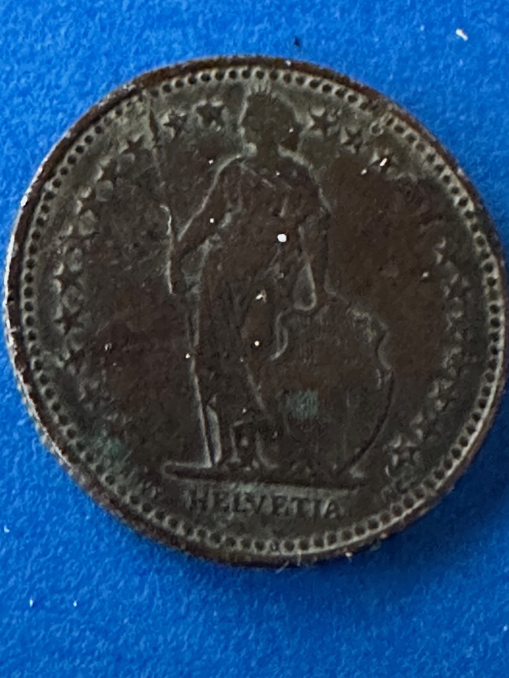 1995-Swiss-Half-Franc.-In-Brown-Metal