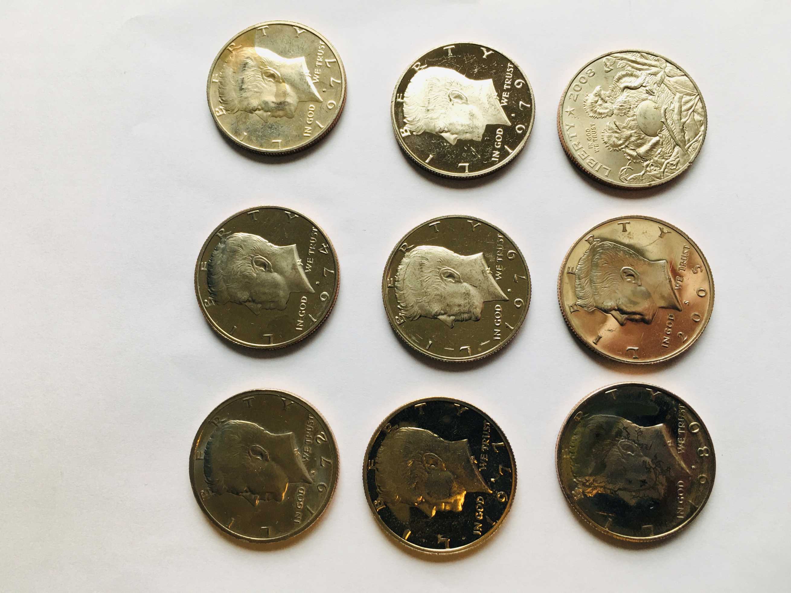 A-Box-Of-Bank-Wrapped-Half-Dollar-Rolls-With-Two-Proof-