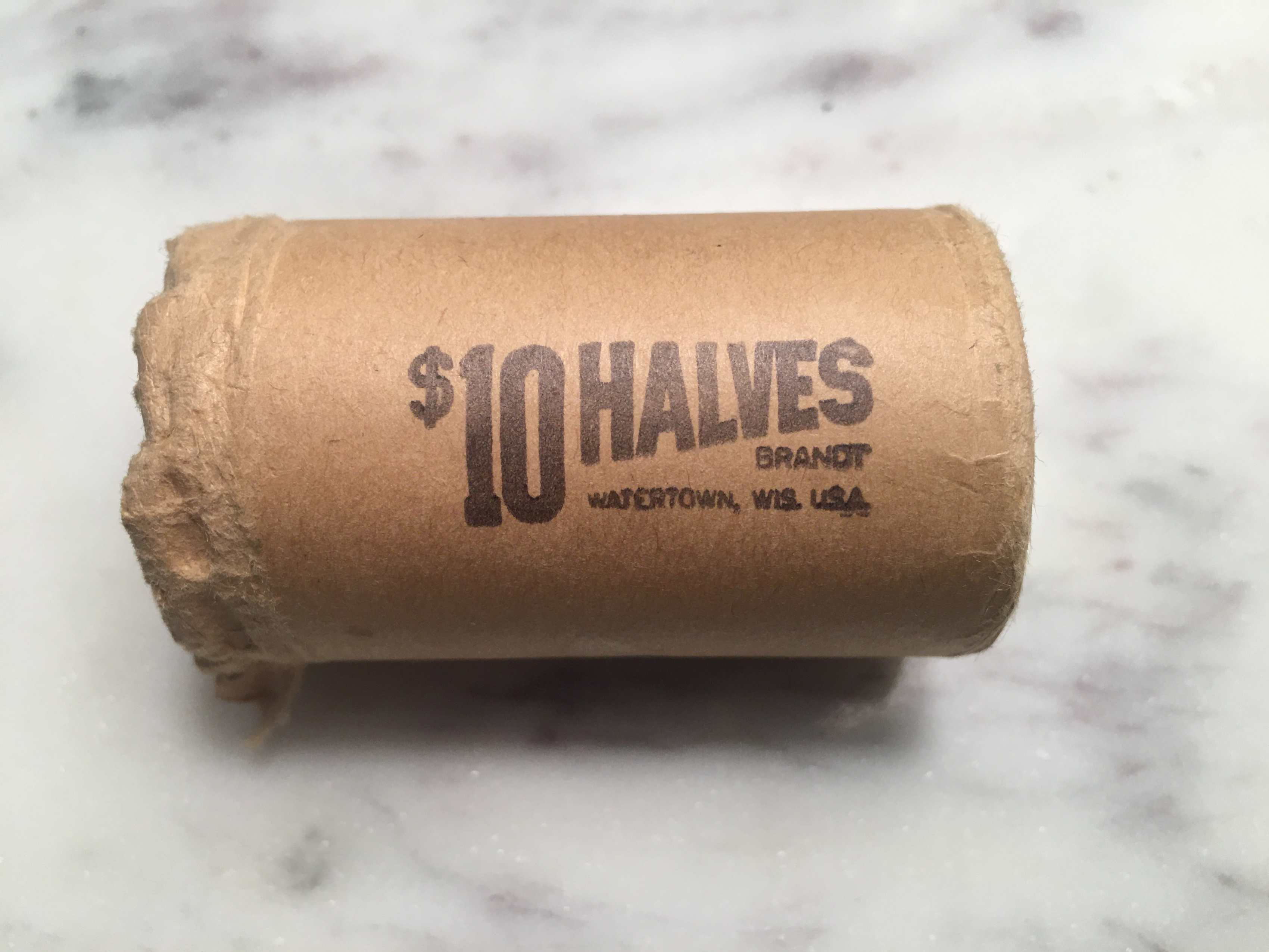 Acquired-A-Customer-Wrapped-Roll-Of-Uncirculated-1969-Kennedy-Half-Dollars