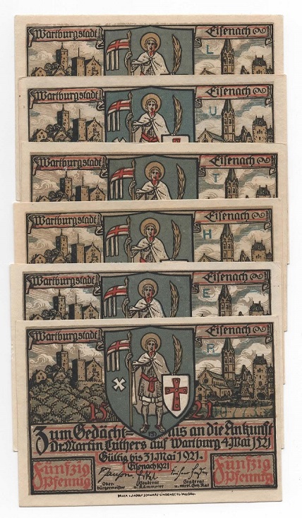 Wartburgstadt-Eisenach-Notgeld