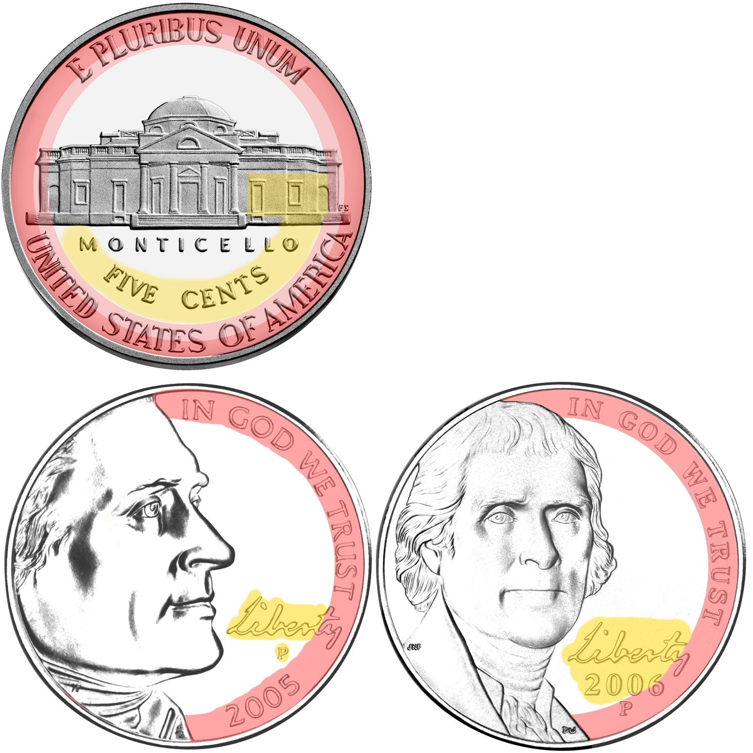Years-2005---Now-,-Jefferson-Nickel---Liberty-Study