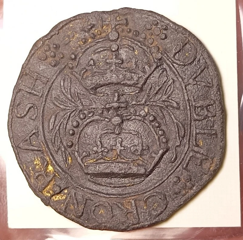 XVI-/-XVII---England---Token-/-Seal?-Remnants-Of-Gilding?