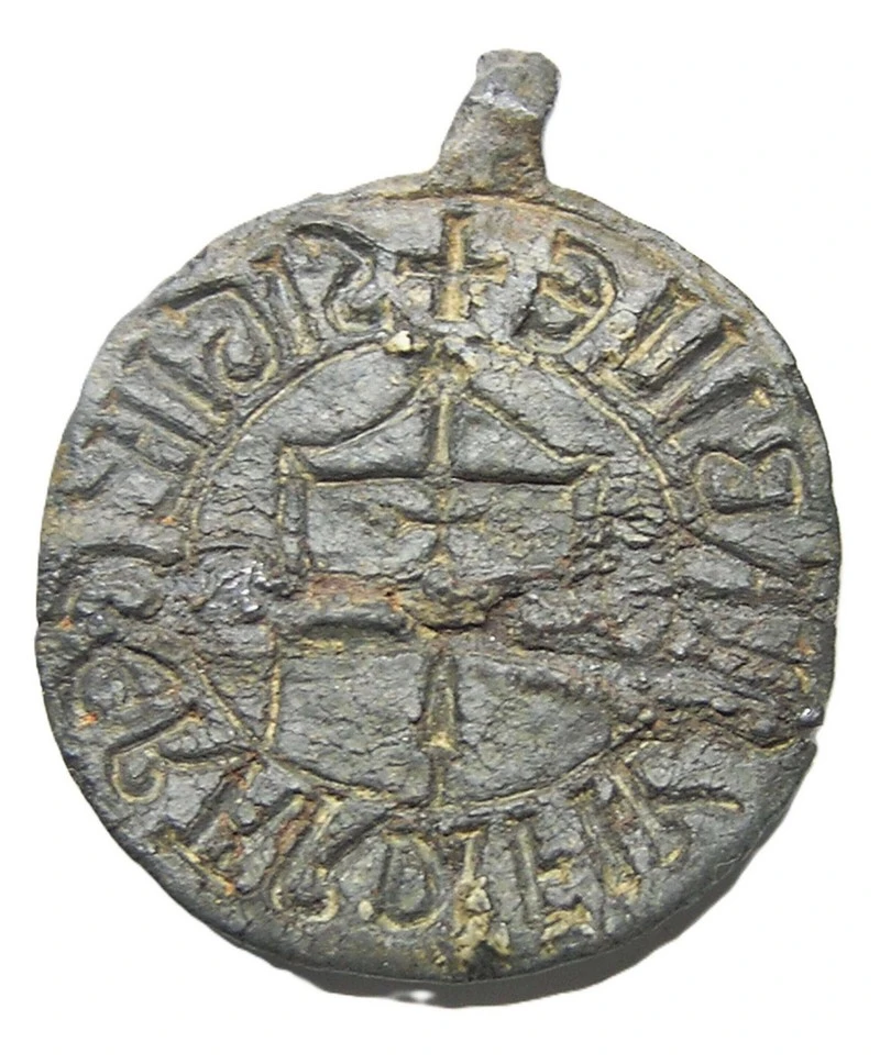 XVI-/-XVII---England---Token-/-Seal?-Great-Britain-Coat-Of-Arms