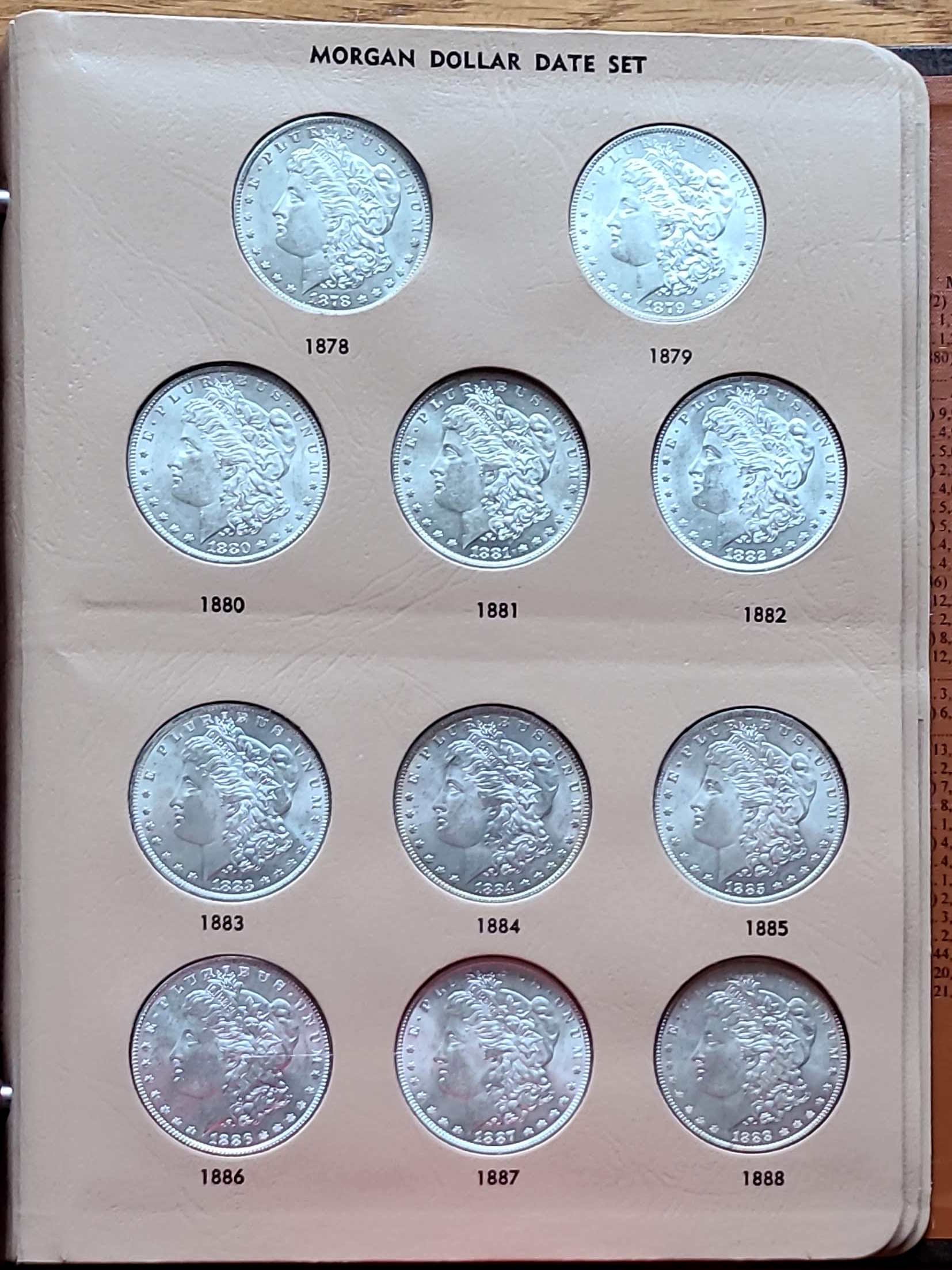 NumisƐd's-Morgan-Dollar-Date-Set