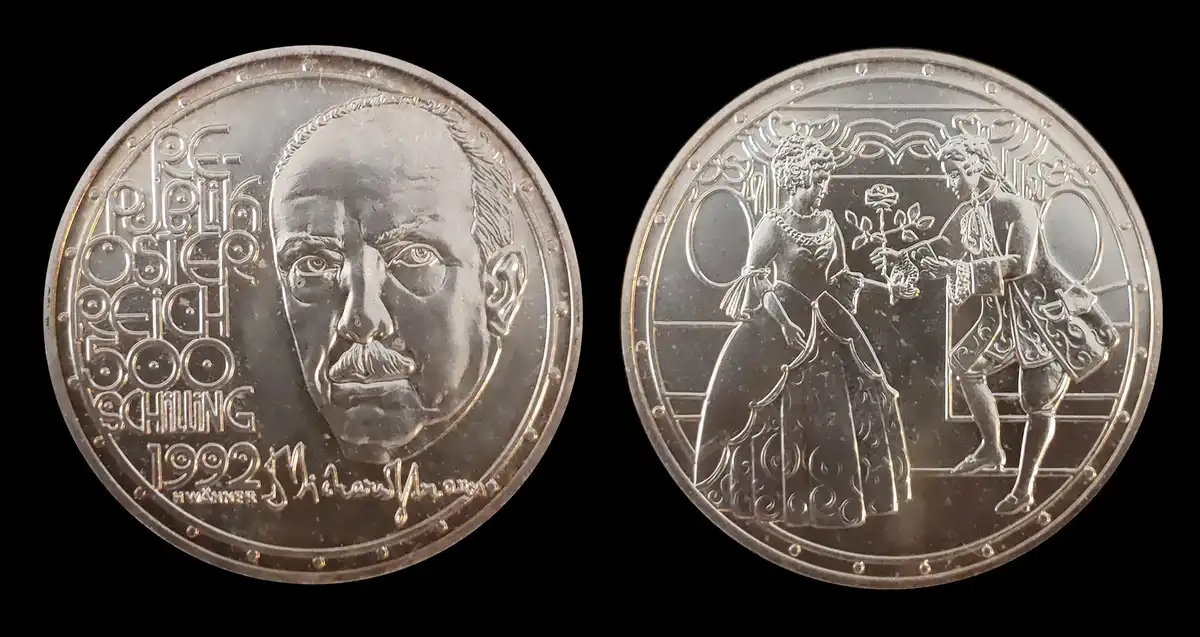 For-Sale:-500-Schilling,-Richard-Strauss-Commemorative---Big-Silver-Coin