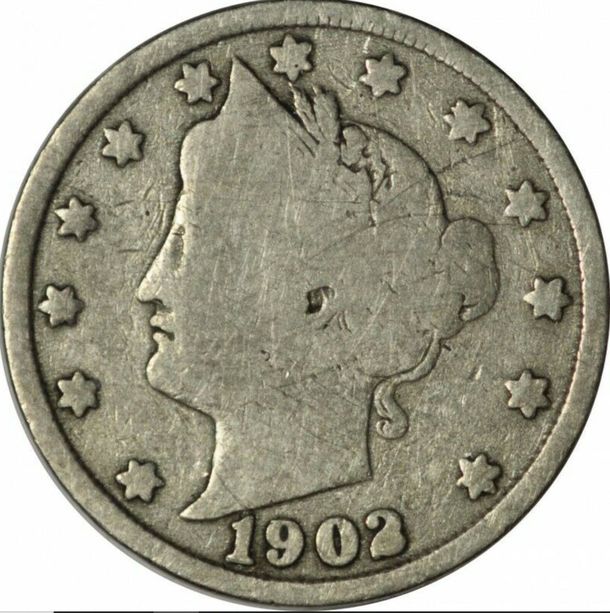 Circulation-Flattening?-1902-V-Nickel
