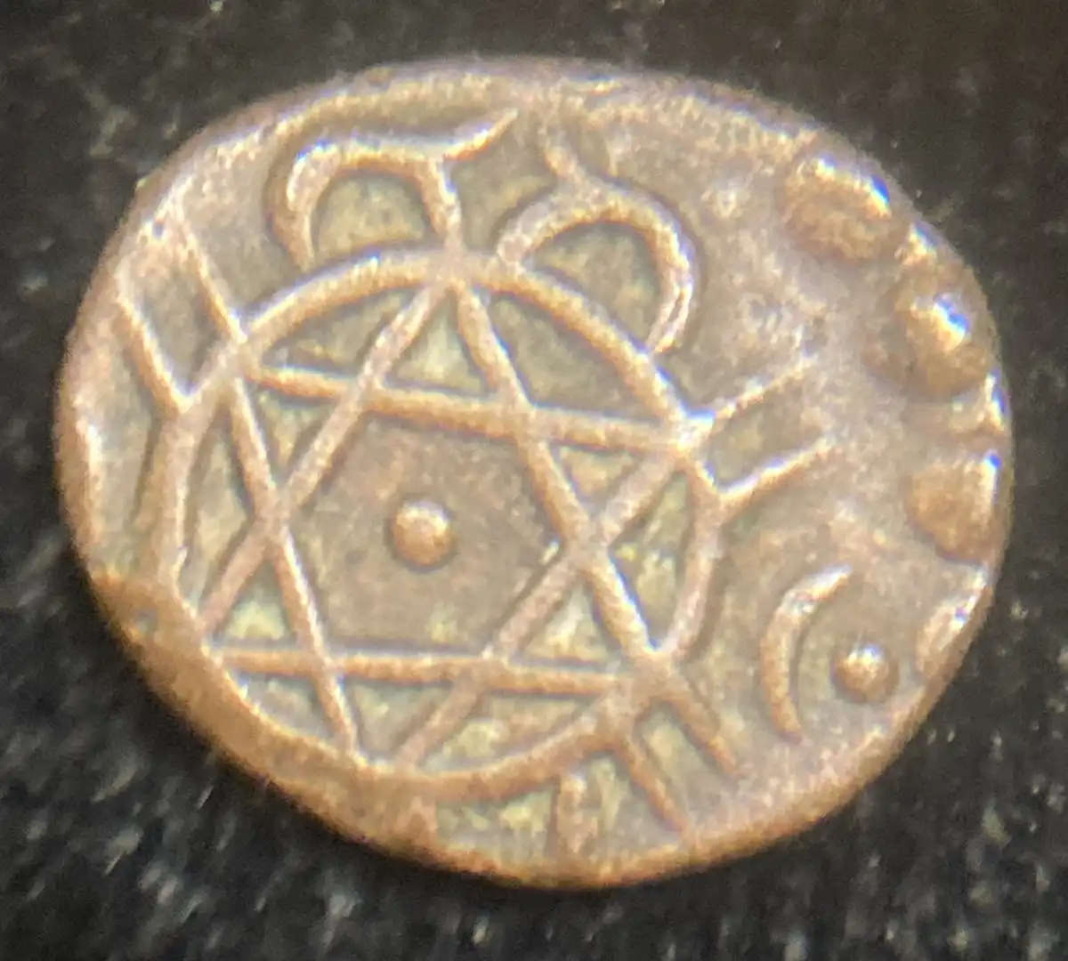 Identification-Help-For-A-Tiny-Copper-Coin-With-The-Seal-Of-Solomon-Design