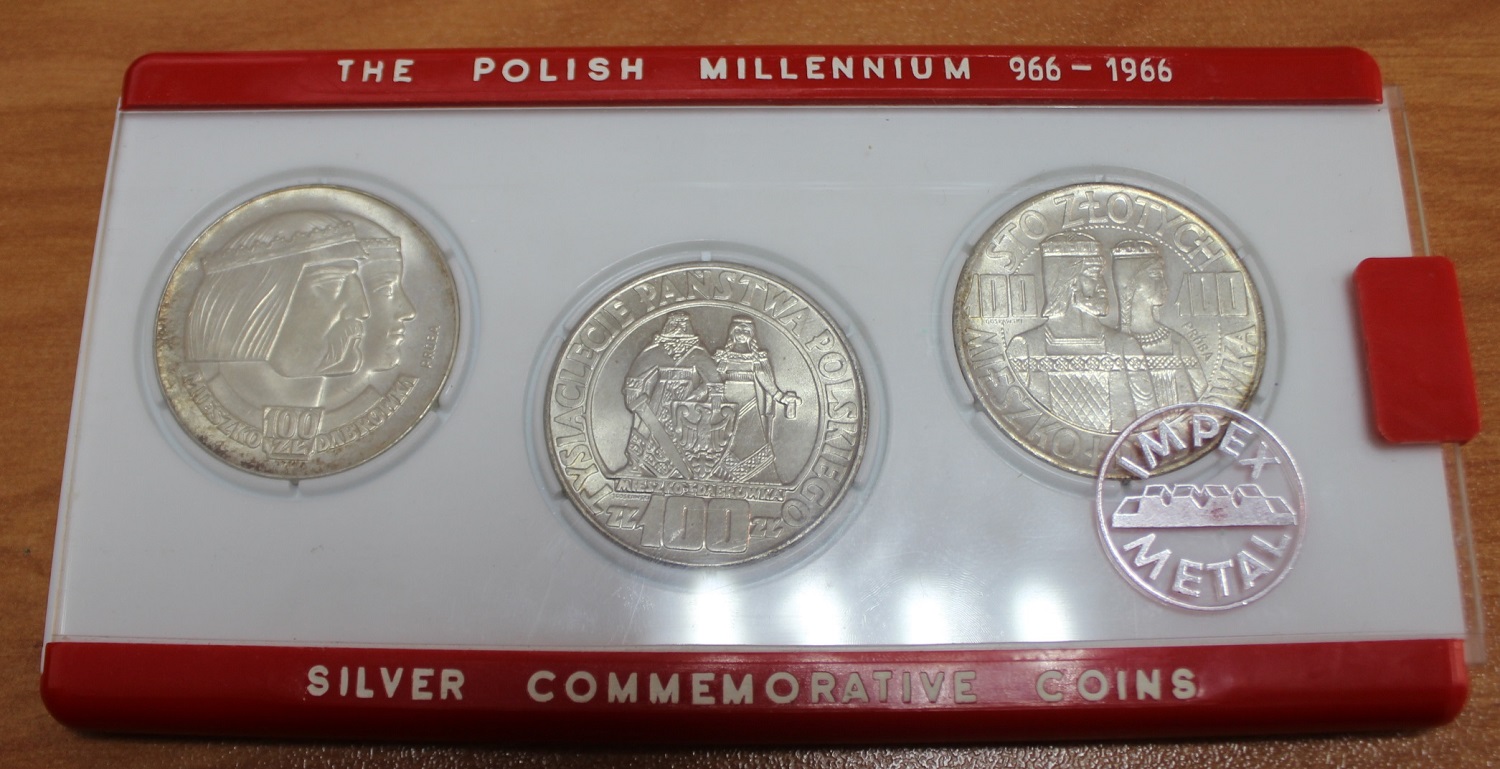 100-Zlotych-1966-Polish-Millenium-Coin-Set
