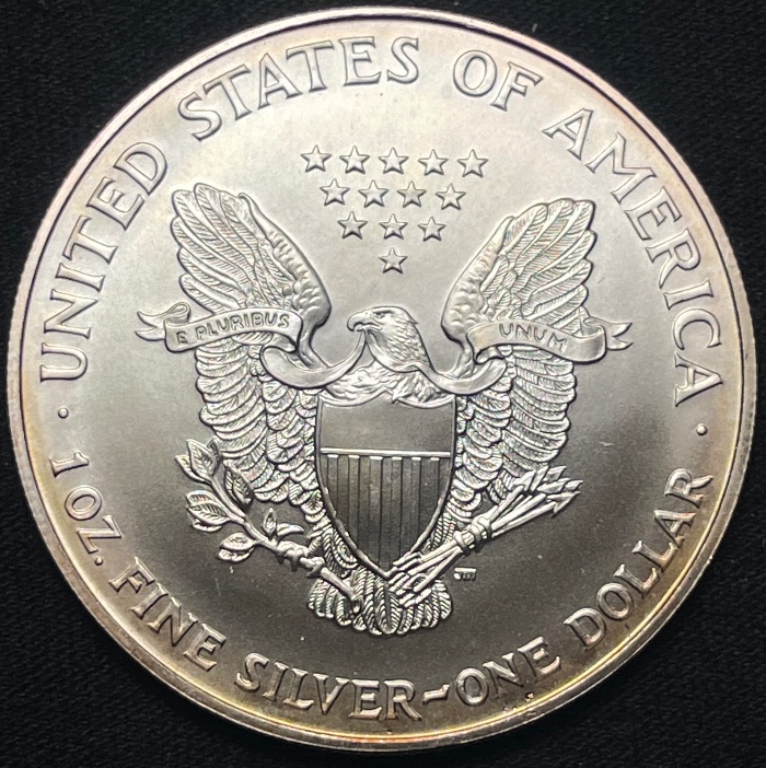 1997-Silver-Eagle-With-Splashes-Of-Color