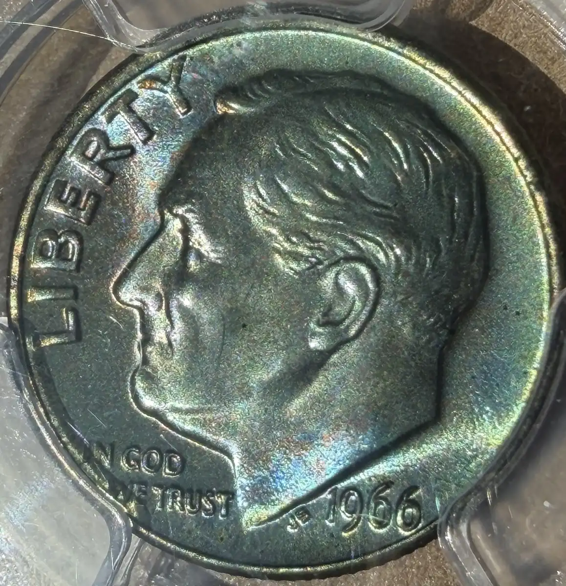 PCGS--1966-SMS-10c-SP-66-Toner