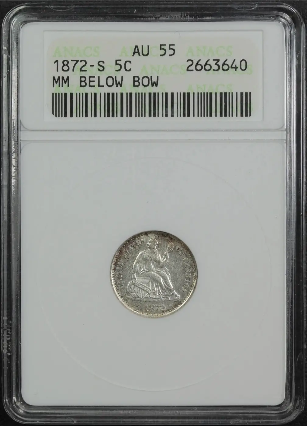 Newp---1872-S-H10c-MM-Below