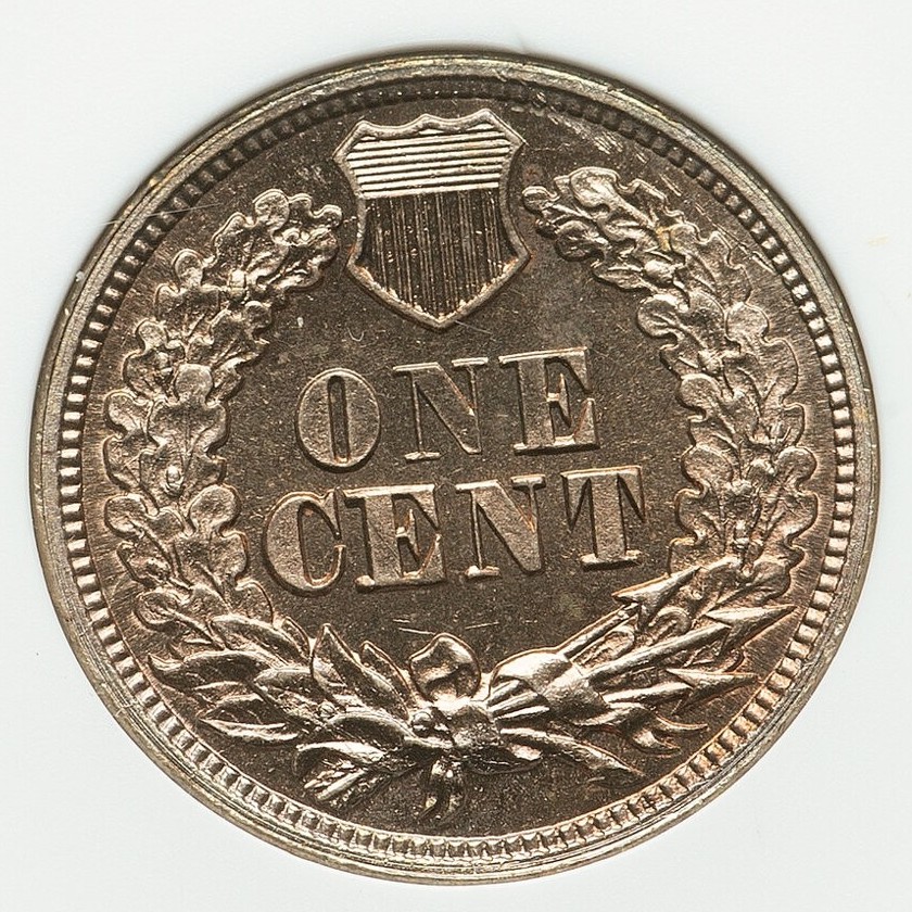 1864-Cn-IHC-MS-63--In-An-Old-ANACS-Holder:-Struck-From-Proof-Dies?