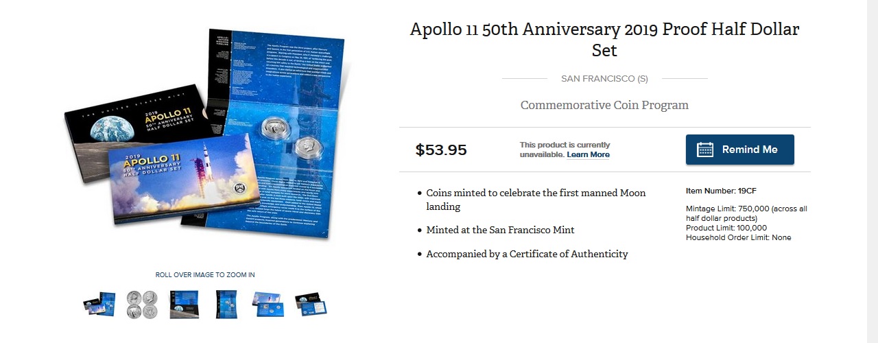 2019-Apollo-11-Commems---Released-January-24th,-2019