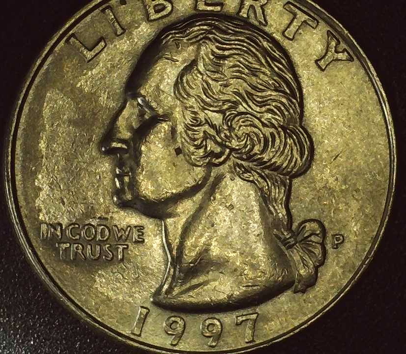 What-Is-This-Gold-Spot-On-1997-Quarter?
