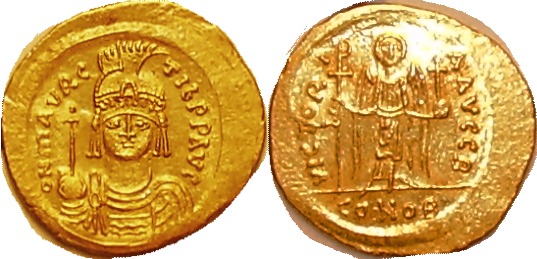 Maurice-Tiberius-Gold-Solidus