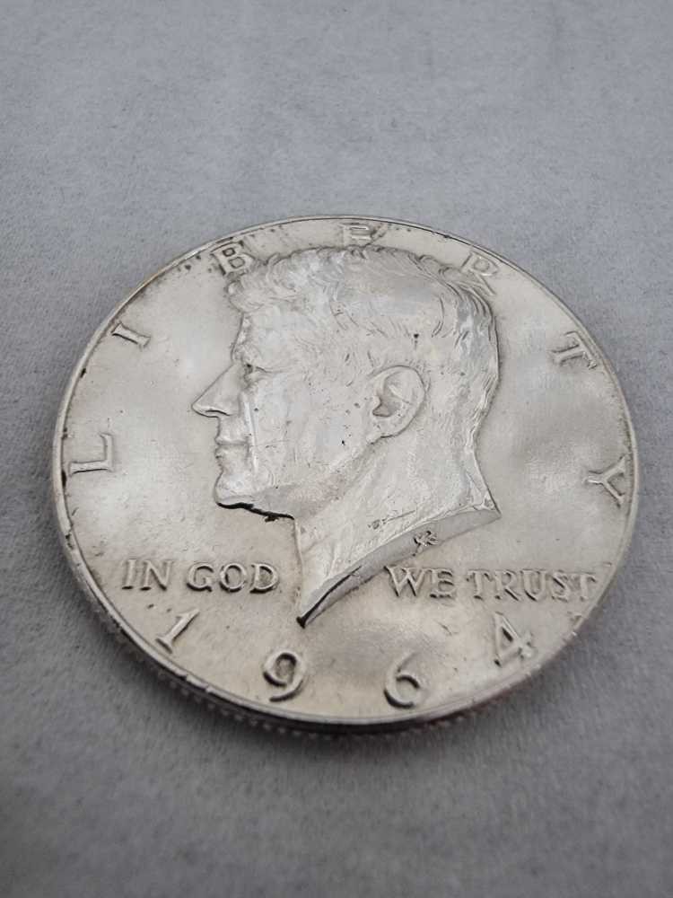 Kennedy-Silver-Half-Dollar-1964-For-Grading