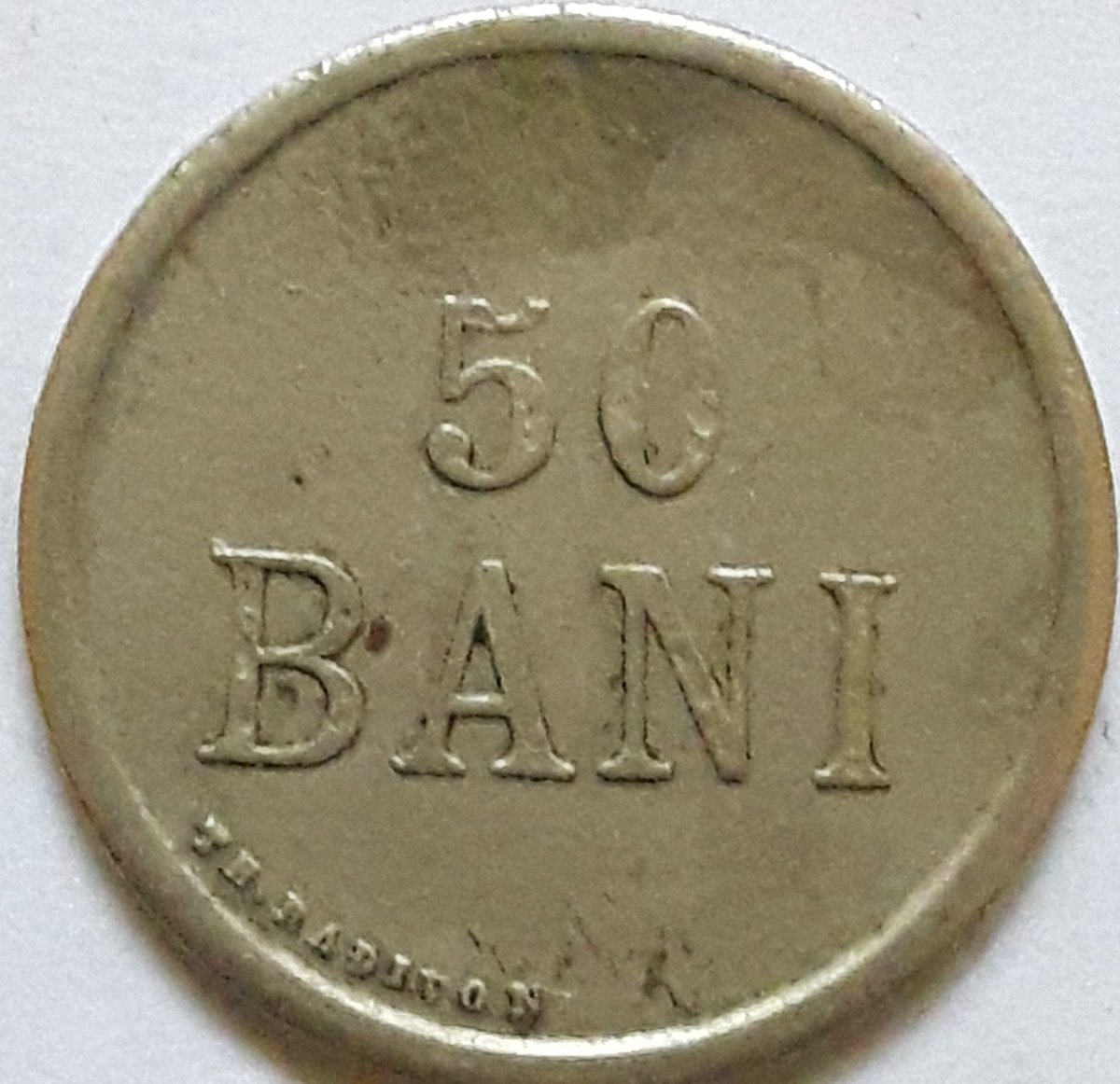 Romanian-Token-Of-50-Bani-Dated-1890.-Looking-For-More-Information