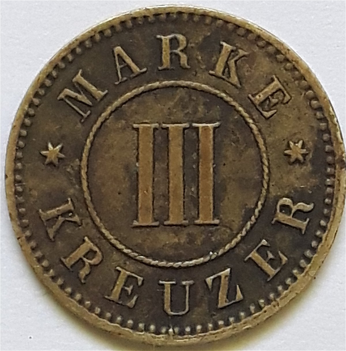 Unattributed-Token-German-Or-Austrian,-3-Kreuzer