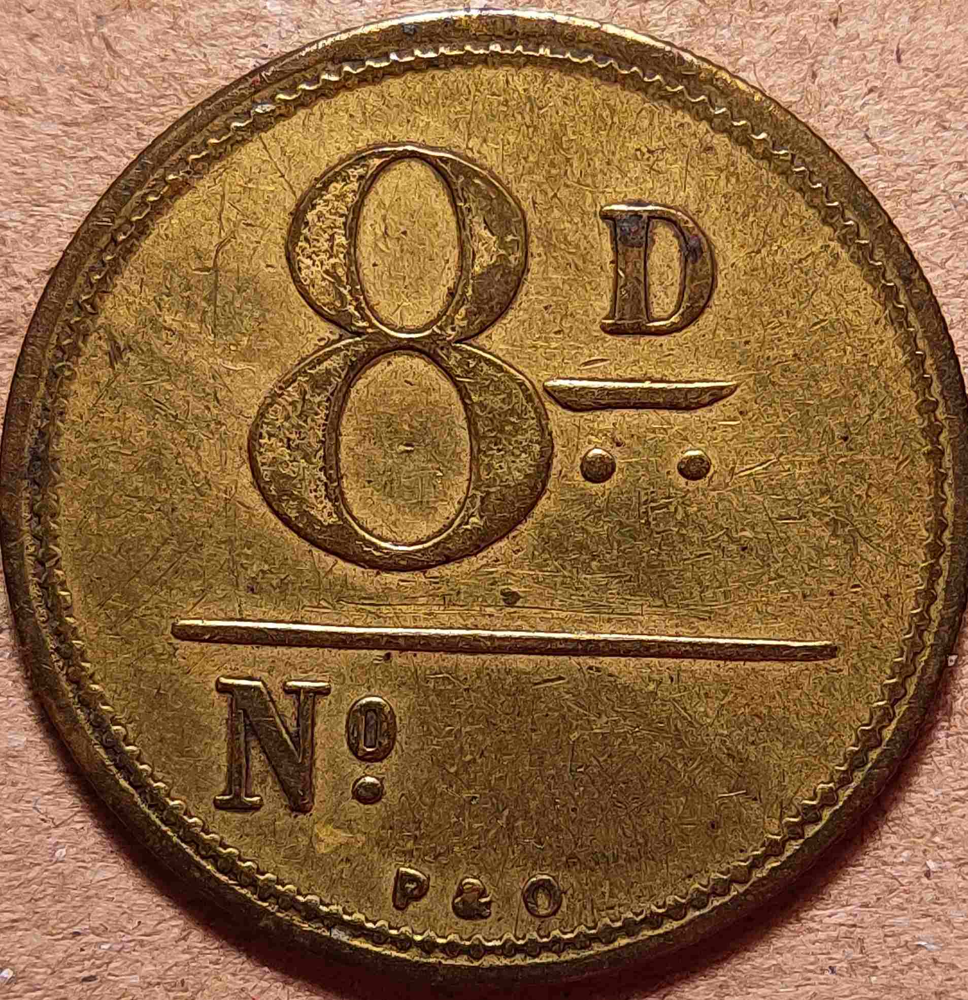 Unidentified-8-Pence-Token:-Any-Clues-As-To-Purpose?-Id:-Parton-&-Osborne-Trade-Token