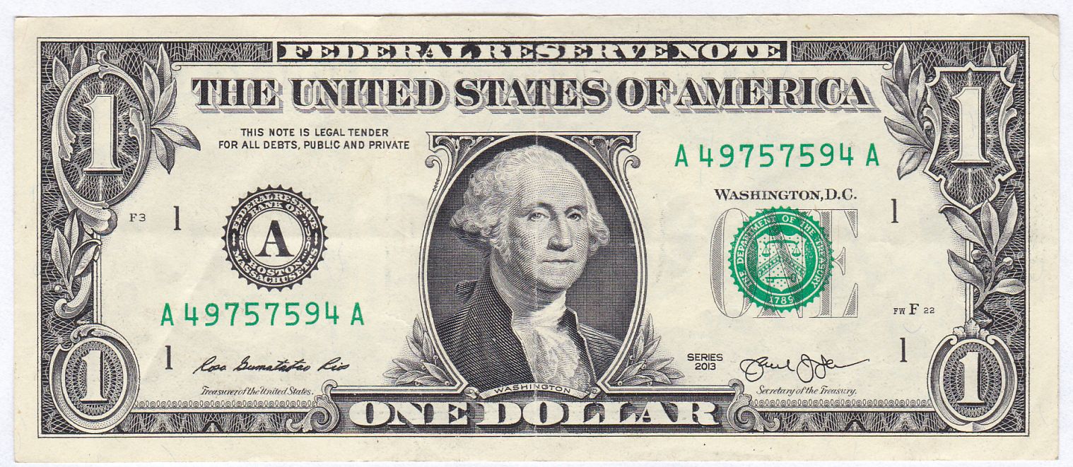 Dollar-Note-W/-Fancy-Serial-Number