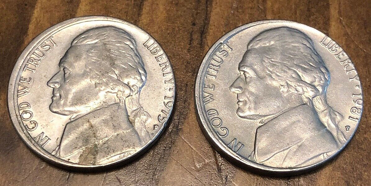 Jefferson-Nickels-Errors-1975-D-And-1981-P